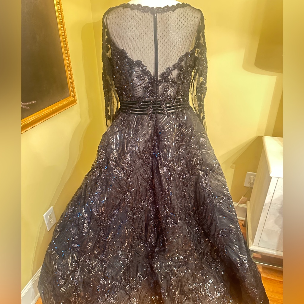 Nwt! Azzure Couture Fully Sequined Ballgown — image 8 of 8